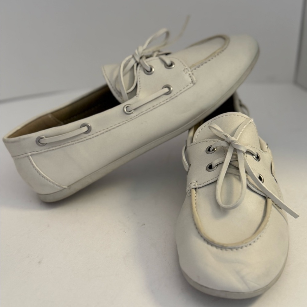 Tommy Bahama Seafairer White Boat Shoes Women’s 8.5